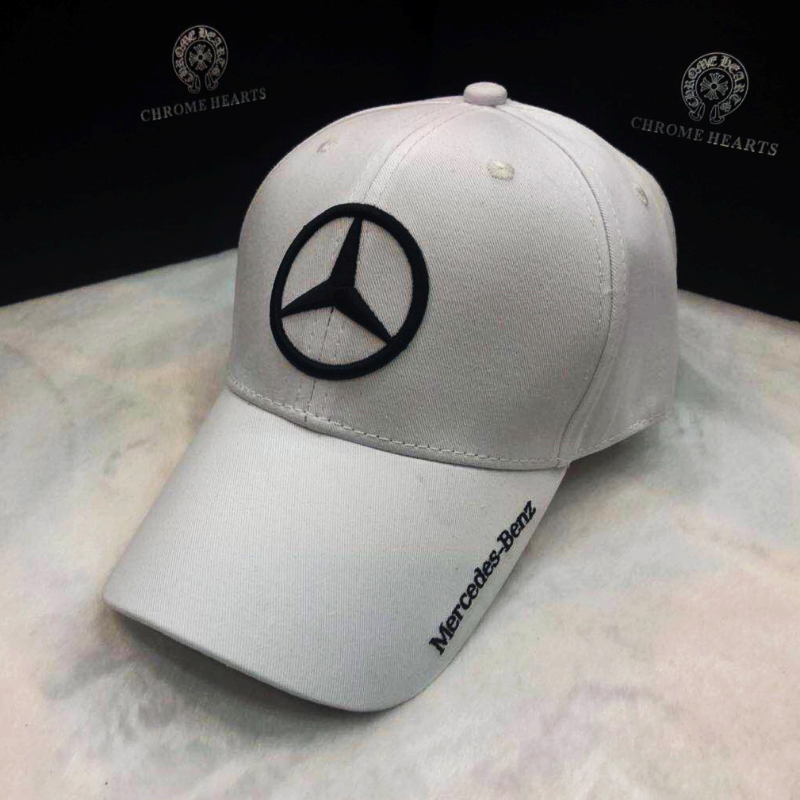หมวกแก๊ป หมวกแก๊ปแฟชั่น Mercedes-Benzราคาถูก  ผ้าใยสังเคราะห์ ดำ ขาว น้ำเงิน แดง AA16 )
