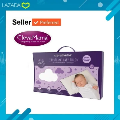 Clevamama ClevaFoam™ หมอนกันหัวแบน หมอนทารก/ ต้นฉบับ 100% (1)