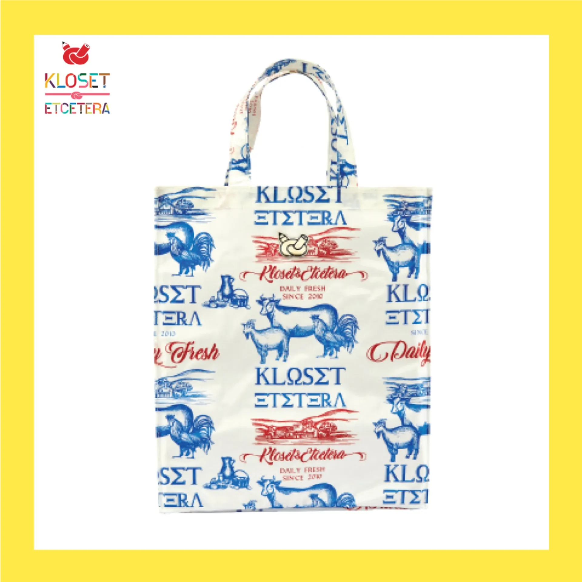 Kloset Etcetera Glossy Shopping bag Size S+ (S plus)                                                    กระเป๋าคลอเส็ท กระเป๋าเคลือบกระเป๋าถือ กระเป๋าเอนกประสงค์ กระเป๋าผู้หญิง กระเป๋าแฟชั่นผู้หญิง