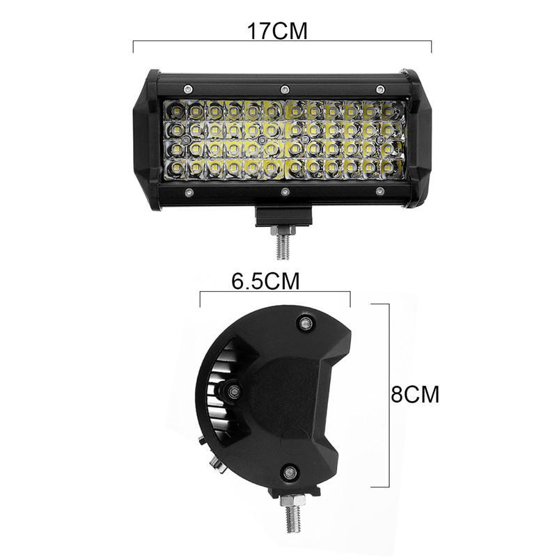 Super Bright สว่างตาเเตก !! ไฟสปอร์ตไลท์รถยนต์ 144W ไฟหน้ารถ ไฟท้าย 12V-24V รุ่น LED COMBO SPOT BEAM สำหรับอะไหล่รถ อุปกรณ์รถยนต์ รถสิบล้อ รถบรรทุก รถ Jeep ATV เรือประมง เรือยอชท์ รถบรรทุก รถสิบล้อ เเสงขาว งานพรีเมี่ยม จำนวน 1 ชิ้น