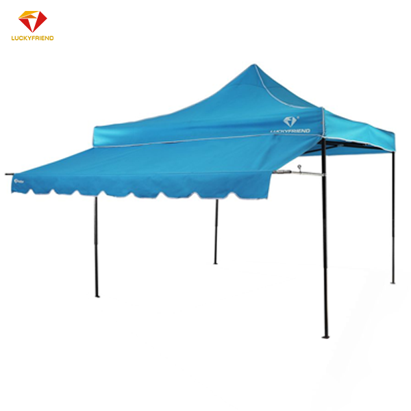 Luckyfriend Sells Tents. Foldable Tent Model T1S, 800D Canvas, Size 3X3 Meters + 3 Meter Front Awning, Sun Protection, Rain Protection, Strong, Durable, Quality. ราคา 3,590 บาท*ส่งฟรี
