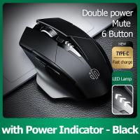 เมาส์ไร้สาย Inphic PM6/F1 (มีแบตในตัว) Rechargeable Mouse Wireless (ปรับ 1600 DPI ได้ด้วย) (Premium LED battery indicator ผิวสัมผัสดี) silent คงทน เม้าส์ไร้สาย