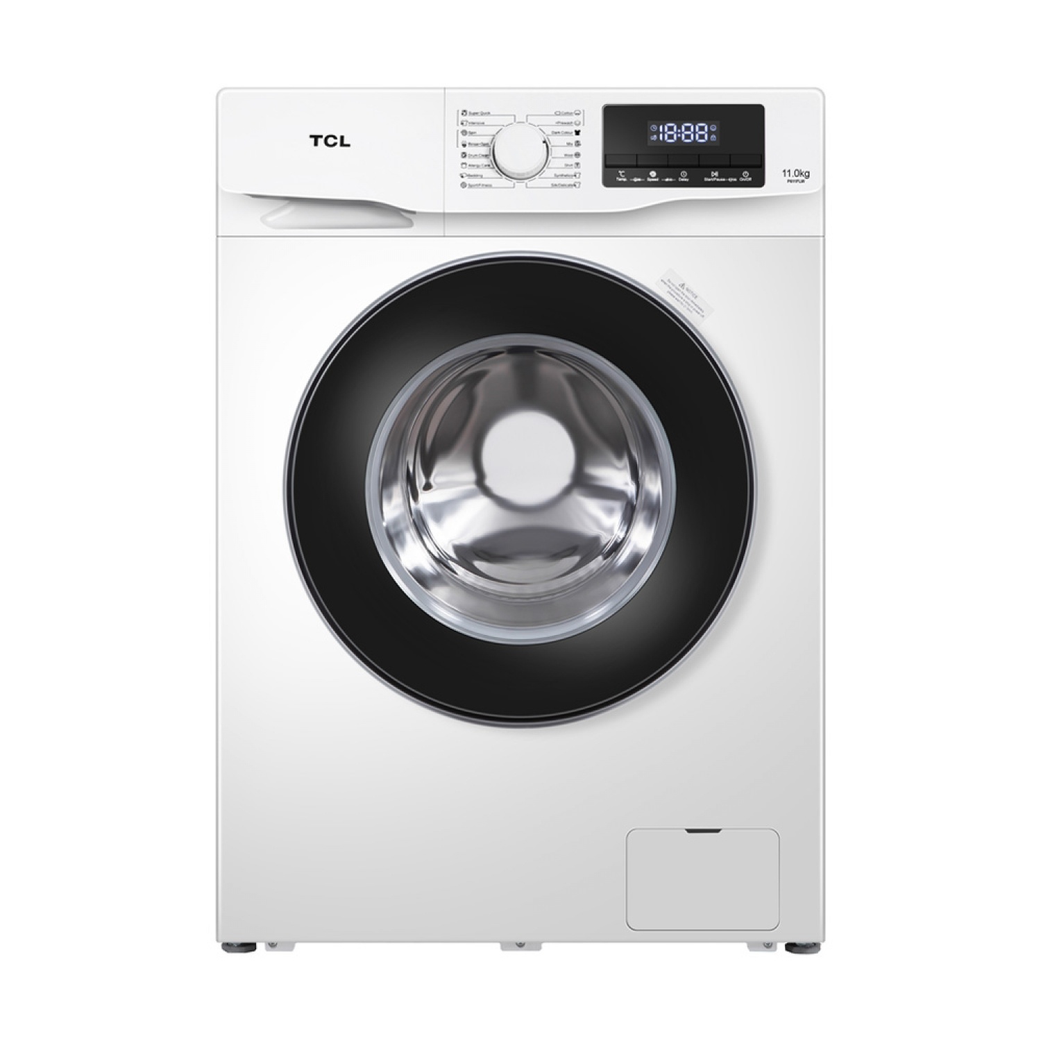 เครื่องซักผ้า Global House TCL ฝาหน้า ขนาด 11 KG รุ่น P611FLW สีขาว รับประกันของเเท้