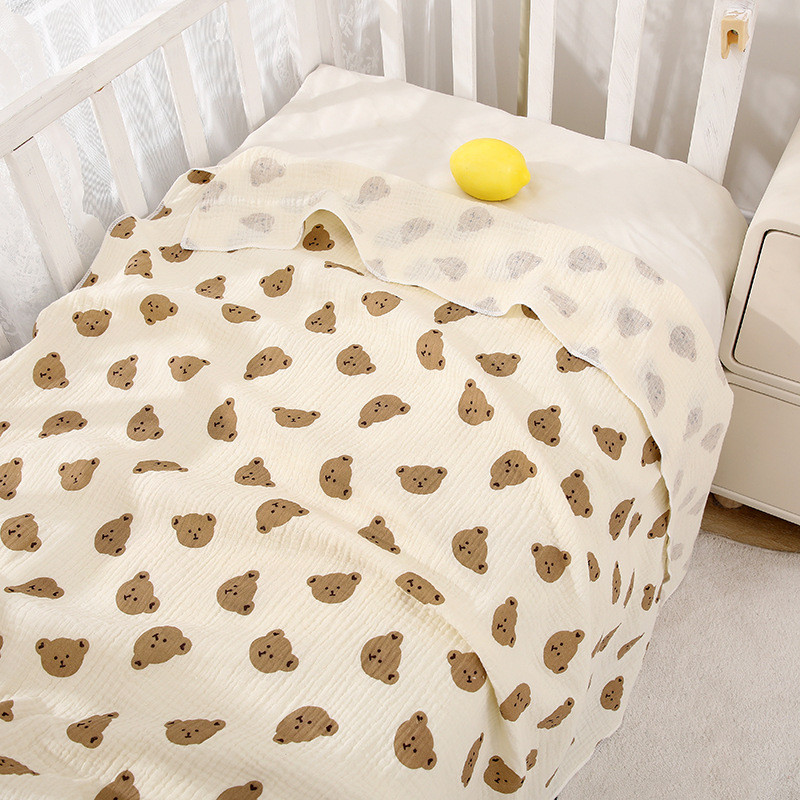 【BermaBaby】ผ้าห่มทารก ผ้าห่อตัว ผ้าเช็ด ผ้าฝ้ายทอ สาลูสำหรับเด็กแรกเกิด 80*80ซม