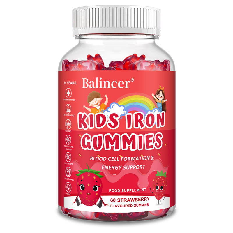 Balincer กัมมี่เสริมธาตุเหล็กสำหรับเด็ก วิตามินซี 12 มก. หวานอมเปรี้ยว เคี้ยวง่าย ช่วยให้ลูกน้อยมีผิวพรรณผ่องใส + เสริมสร้างร่างกายให้แข็งแรง