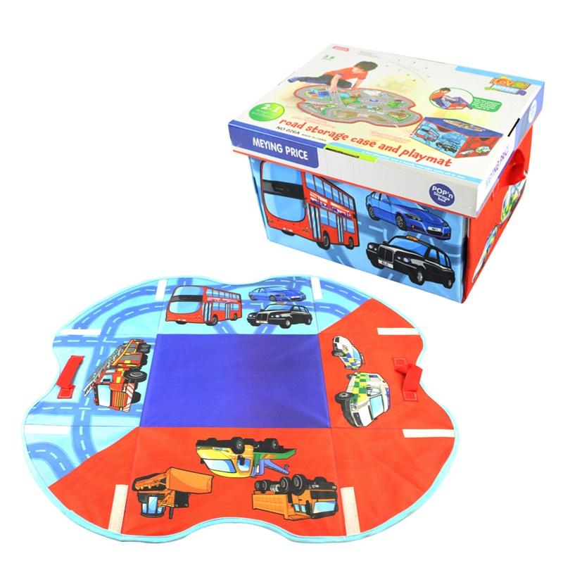 SALE STOCK CLEARANCE Playmat 2 in 1 Storage Case Car Road City Fun Mat for Kids เสื่อเล่นรถ 2 ใน 1 ในเมืองแปลงเป็นกล่องเก็บของเล่นได้