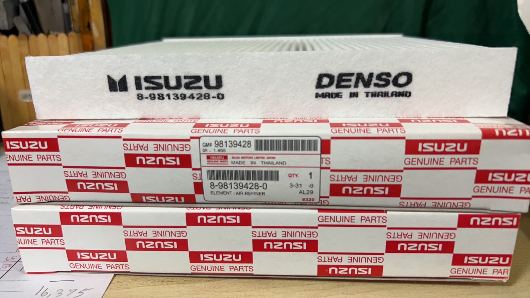 กรองแอร์ ISUZU 1.9 Blue Power ISUZU ALL NEW D-MAX 1.9 ปี 2020-2023’ (จอแอร์ธรรมดา)เบอร์ แท้ #8-98139428-0 ราคา 85 บาท*ส่งฟรี