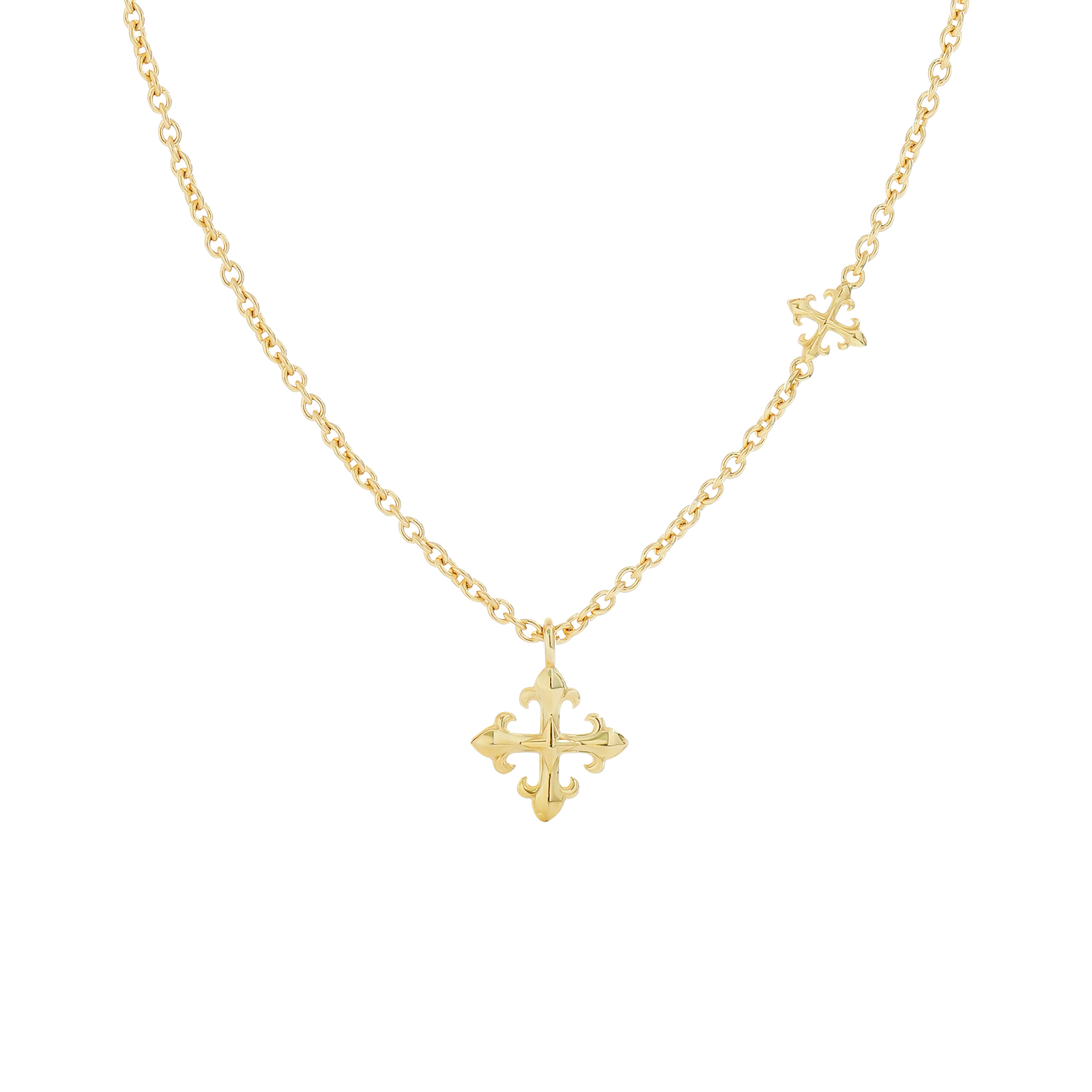 AKE AKE Rituals Cross Duo Necklace - 24K Gold สร้อยคอเงินแท้925 ชุบทองคำ24K (24KGold Sterling) ราคา 8,787 บาท*ส่งฟรี
