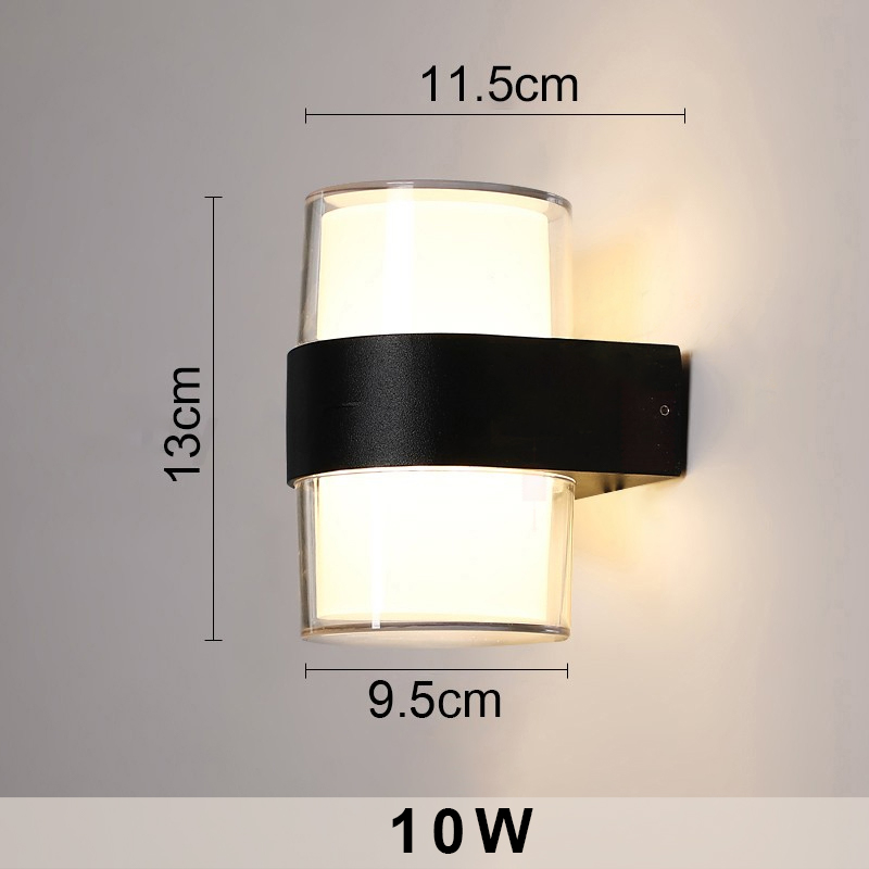 GOGEOUS โคมไฟติดผนัง led minimal โคมไฟติดผนังภาย IP65 กันน้ำ ไฟผนังภายนอก โคมไฟผนังนอก โคมไฟติดหน้าบ้าน 3500K exterior wall light led wall lamp โคมไฟติดฝาผนัง โคมไฟติดเสาหน้าบ้าน โคมไฟบันได ไฟกิ่ง ภายใน ไฟผนังภายใน wall lamp indoor ไฟหัวเตียงผนัง