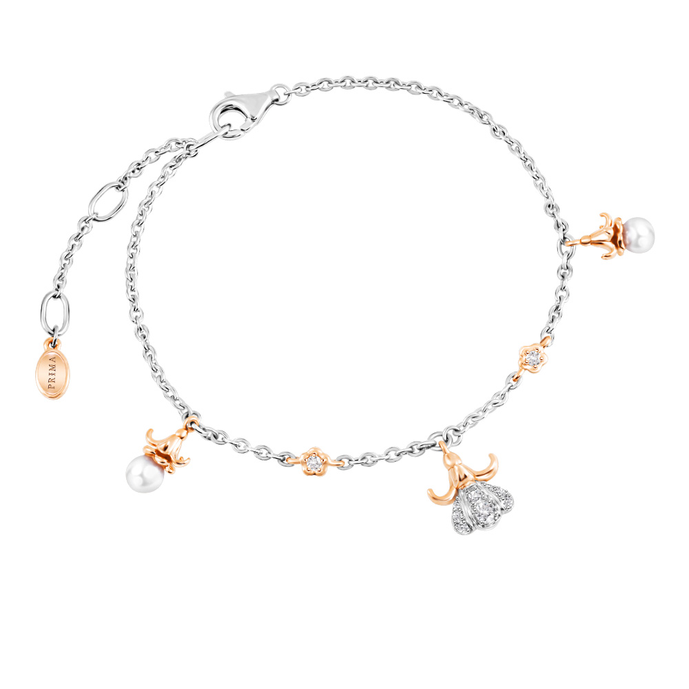 Prima X Fahfahs 9K Gold & 925 Sterling Silver Bracelet Lcsl0002-01 ราคา 14,365 บาท*ส่งฟรี