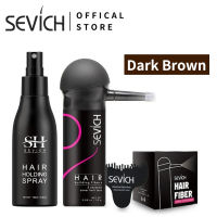 Sevich ผงโรยหัว ไฟเบอร์ ปิดผมบาง hair building fiber 25/40g ดำ