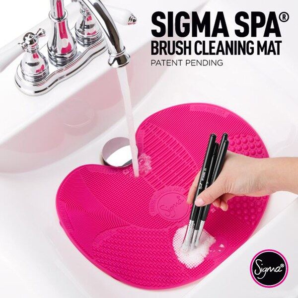 Sigma Spa Brush Cleaning Mat - Pink ซิกม่า แผ่นยางล้างแปรงแต่งหน้าดีไซน์พิเศษ