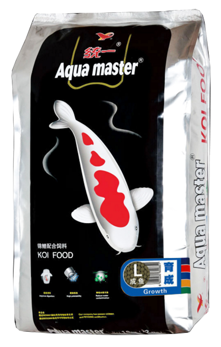 AQUAMASTER GROWTH อาหารปลาคาร์ฟ สูตร เร่งโต เร่งล่ำ สุขภาพดี อาหารเม็ดชนิดลอยน้ำ ขนาด 10KG. ราคา 2,240 บาท*ส่งฟรี