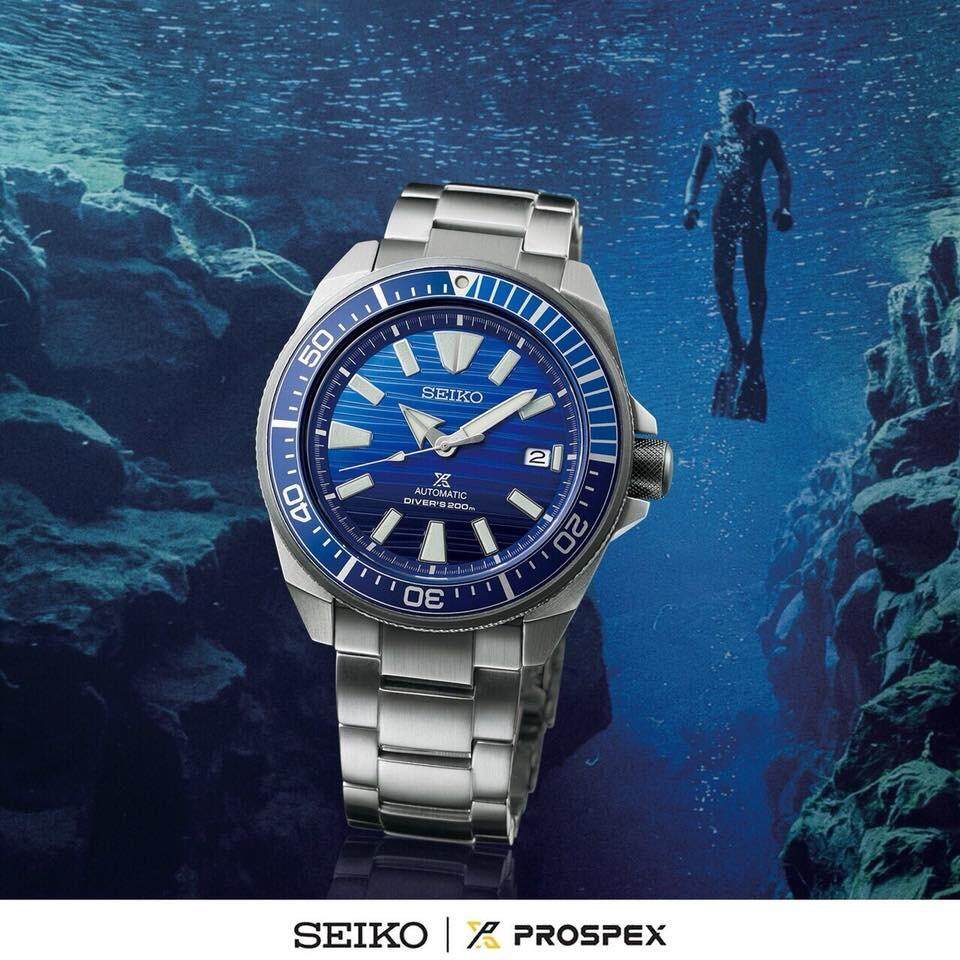 รับประกันศูนย์ไทย 1 ปี Seiko Samurai Save the ocean Special Edition SRPC93K1 สินค้าใหม่ ของแท้, 12/24HR ราคา 18,500 บาท*ส่งฟรี