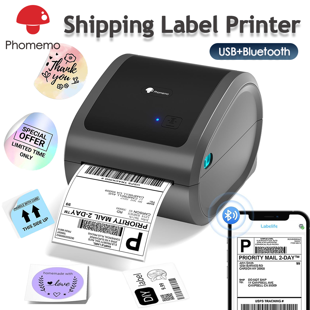 Photomemo D520 Bluetooth Thermal Printer For Waybill,Barcode,Shipping Labels,Sticker ราคา 2,023 บาท*ส่งฟรี