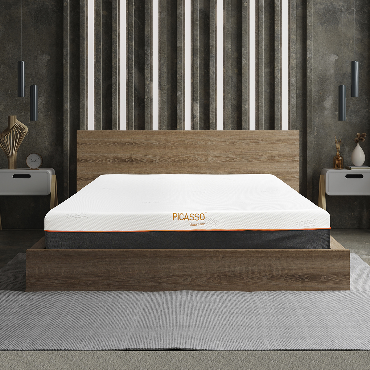 Picasso Comfort ที่นอนเมมโมรี่โฟม รุ่น SUPREME หนา 10 นิ้ว แถมฟรี! ชุดเครื่องนอน 11 ชิ้น [ รับประกัน 10 ปี+ ติดตั้งและจัดส่งฟรี!! ] ราคา 34,900 บาท*ส่งฟรี