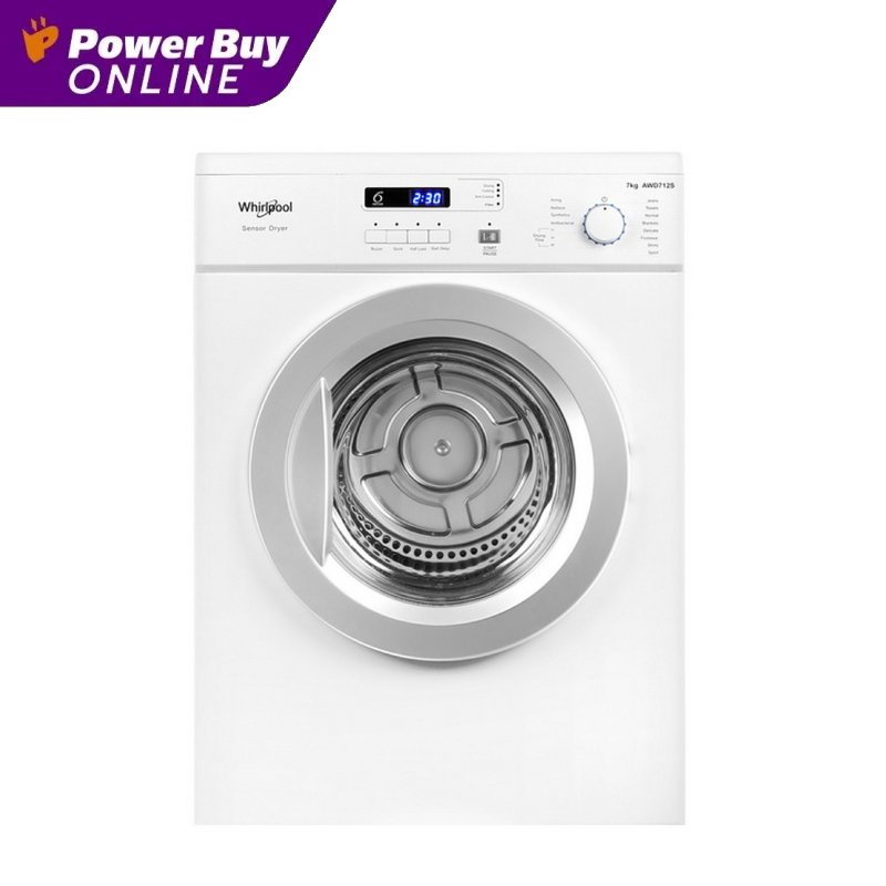 [Delivered and Installed] Whirlpool Front-Load Dryer (7 kg) Model Awd712S Th + Support Base ราคา 13,160 บาท*ส่งฟรี