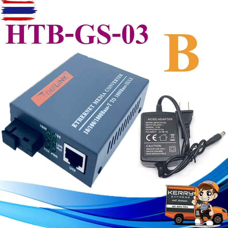 NetLINK Gigabit Media Converter HTB-GS-03 (B) -ขายแยกข้างเฉพาะตัว B