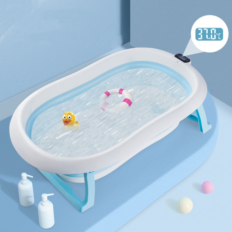 TopShop29 อ่างอาบน้ำเด็ก ใช้ได้ตั้งแต่ แรกเกิด 0- 5 ปี มีเครื่องวัดอุณหภูมิ เบาะรองอาบน้ำสำหรับเด็กอ่อน มีเบาะ 2เเบบ-กับไม่มีเบาะ