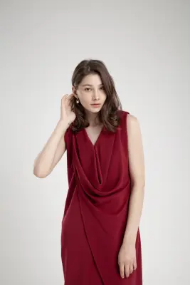 QueenCows : ชุดให้นม Samantha Red Dress