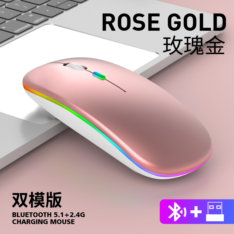 พร้อมส่งจากไทย!Original zone เมาส์เก็บเสียง เงียบไร้เสียง Office 2.4GHz Wireless Silent Mouse RGB Backlight DPI