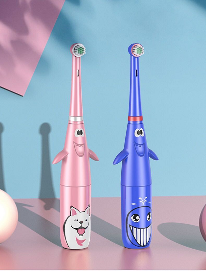 แปรงสีฟันไฟฟ้าสำหรับเด็ก QiSE ( Kids electric toothbrush )แปรงสีฟันไฟฟ้าระบบโซนิค สำหรับ 3 ขวบขึ้นไป