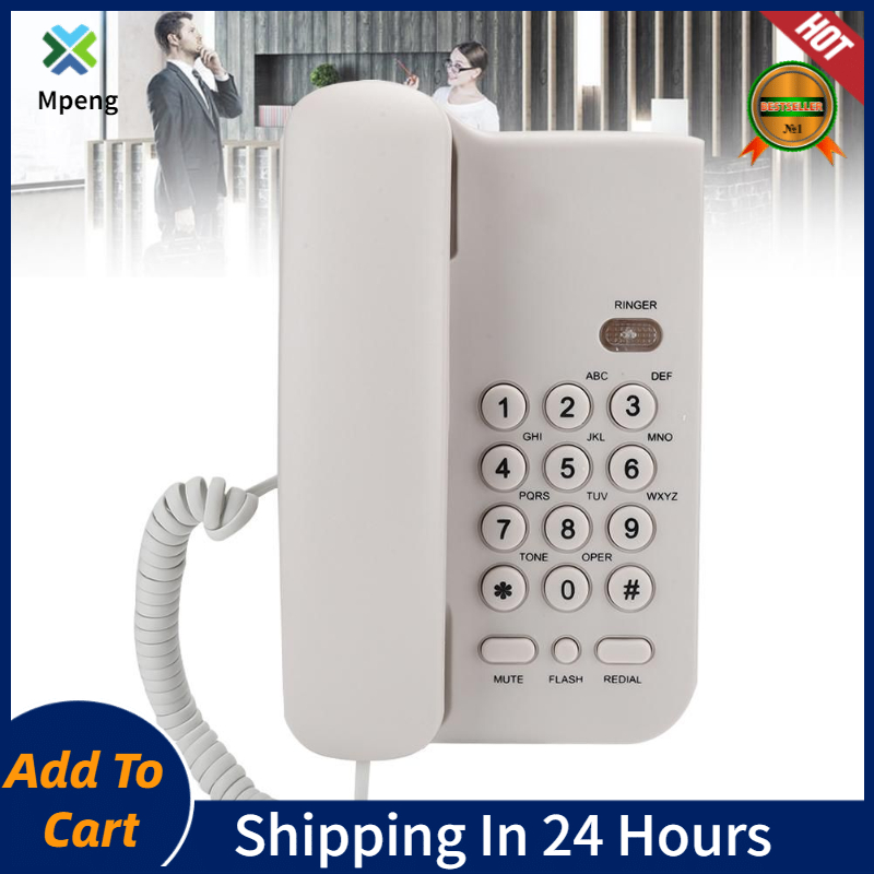 【มีของพร้อมส่ง】 KX-T3026CID โทรศัพท์ภาษาอังกฤษสำหรับโรงแรมบ้านโทรศัพท์บ้านสำนักงานโทรศัพท์ (สหราชอาณาจักรสายโทรศัพท์ที่มีสีสุ่ม)