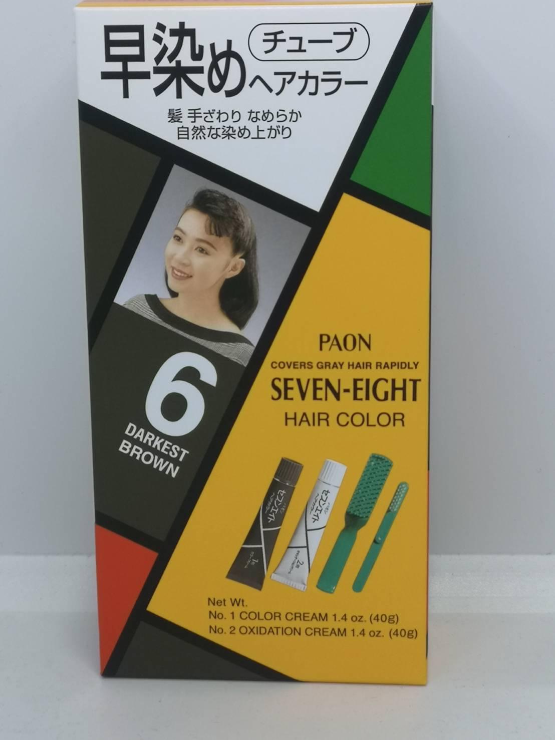 ครีมเปลี่ยนสีผม พาออน เซเว่นเอท Paon seven-eight hair color พาอ่อน จากประเทศญี่ปุ่น แท้ 100 %