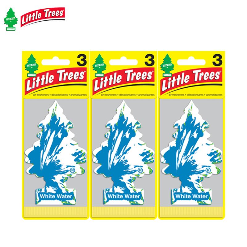 Little Trees® แผ่นน้ำหอมปรับอากาศ รูปต้นไม้ กลิ่น White Water จำนวน 3 ชิ้น / Mac Modern