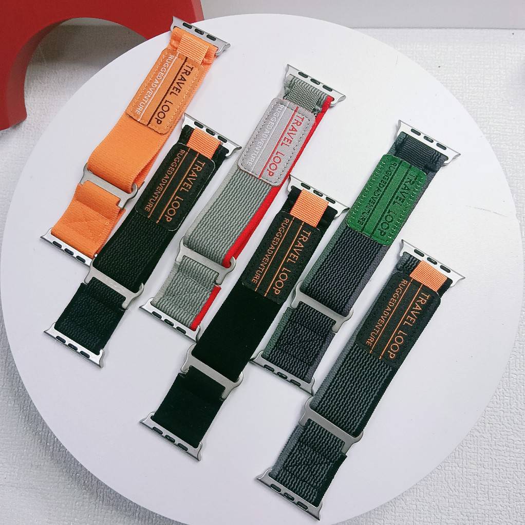 สายนาฬิกา Smartwatch สายผ้า Travel Loop สไตล์คุณผู้ชาย ขนาด 38/40/41/(S10)42mm 42/44/45/46/49mm ราคา 99 บาท*ส่งฟรี