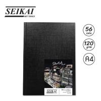 SEIKAI สมุดสเก๊ตช์ปกดำ A3 A4 A5 (Coil Sketchbook A3A4 A5) 1 เล่ม