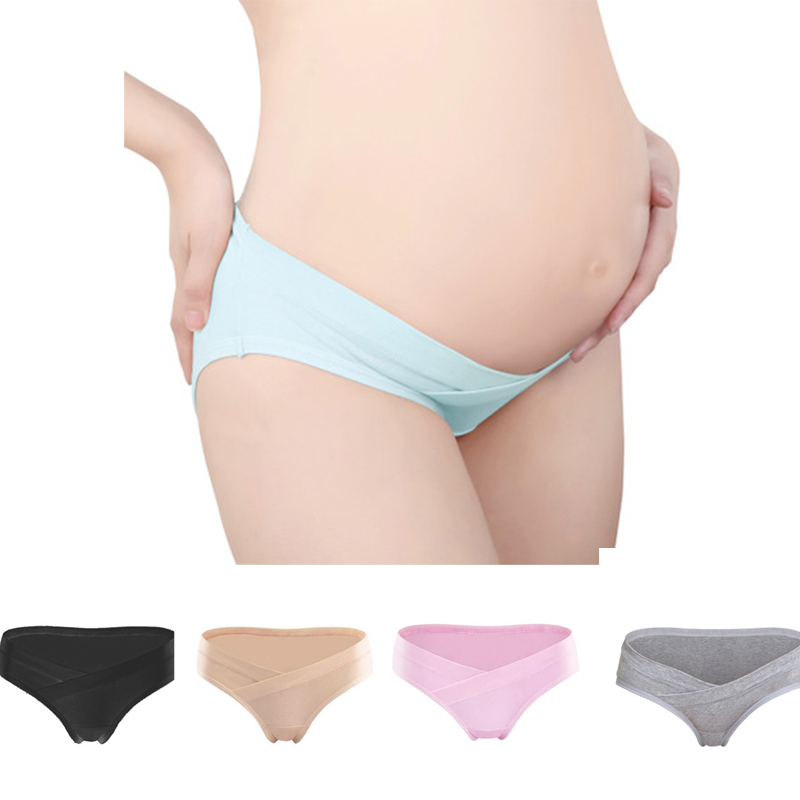 กางเกงในคนท้อง กางเกงในคลอดบุตร Maternity underwear กางเกงคนท้อง เอวต่ำ ขอบเรียบ สุภาพ พร้อมไซส์ M-3XL     MY126