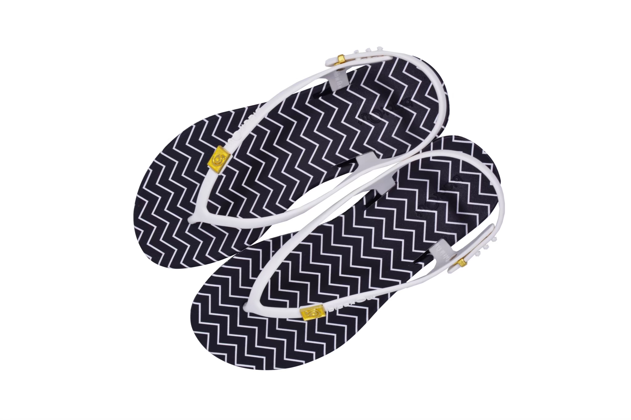 🔰 BlackOut Flipper lady Slingback🔰 รองเท้าแตะ รองเท้ายางกันลื่น พื้นลายซิกแซกดำ ราคา 330 บาท*ส่งฟรี