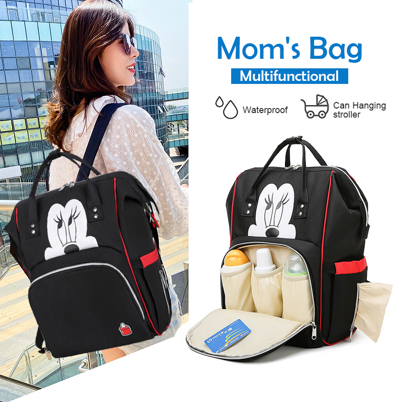 Mommy Bag กระเป๋าสำหรับคุณแม่ กระเป๋าใส่ผ้าอ้อม กระเป๋าคุณแม่ลูกอ่อน กระเป๋าเป้สะพายหลังสำหรับคุณแม่ กระเป๋าแฟชั่น ใส่ของได้เยอะ สำหรับคุณแม่น้อย Mommy Bag Large Capacity Multifunctional Shoulder Bag Maternity Fashion Bag MY58