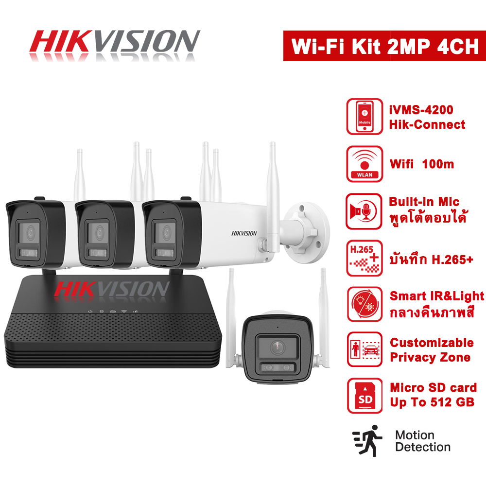 HIKVISION แบรนด์กล้องวรจรปิดอันดับ 1 ของโลก ชุดกล้องวงจรปิด security camera for Thailand buyers