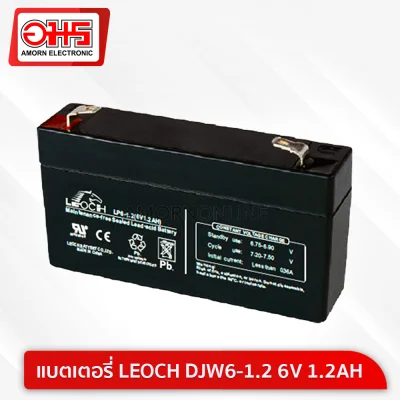 Dry Battery LEOCH 6V 1.2AH