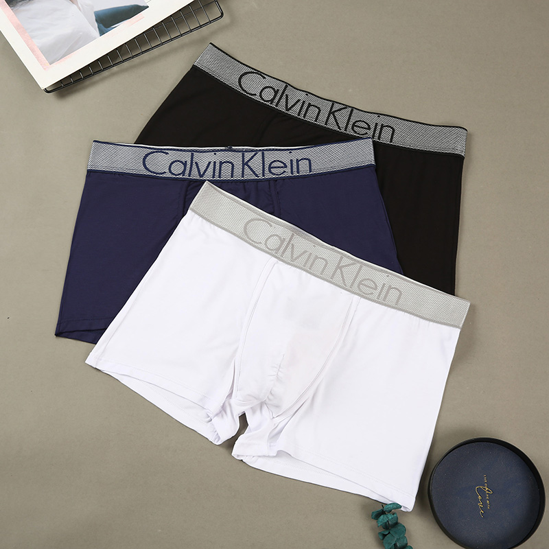 Calvin Klein กางเกงใน CK ชาย underwear กางเกงในชาย เนื้อผ้า cotton ของแท้ 100% (3ชิ้น)NO.05