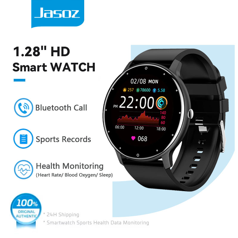 Jasoz ZL02CPro Smart watch for Men women Touchscreen Sport IP67 Waterproof Bluetooth Blood Pressure Heart Rate Long Battery Watch ราคา 437 บาท*ส่งฟรี