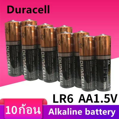 พร้อมส่ง ถ่านอัลคาไลน์ Duracell Alkaline Battery AA 1.5 โวลต์ Pack 10 ก้อน ถ่านอัลคาไลน์ (Exp.2028)