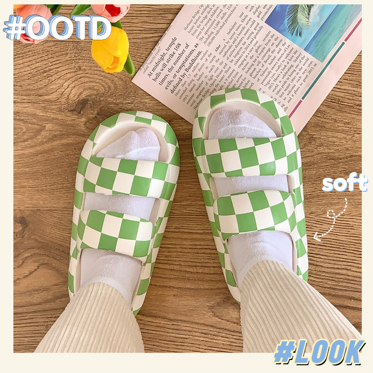 Women sandals model screen stripe