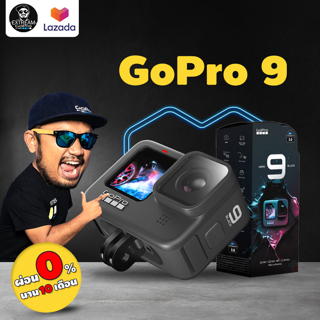 [ส่งฟรี]GoPro Hero 9 Black กล้องโกโปร กล้องแอคชั่น มีจอหน้า Vlog  ส่งฟรี ExtreamGoPro