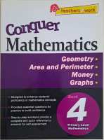 SAP Conquer Mathematics Workbook Primary 4 แบบฝึกคณิตศาสตร์ ป.4 ทศนิยม เงิน เศษส่วน ตัวประกอบ พหุคูณ เรขาคณิต พื้นที่