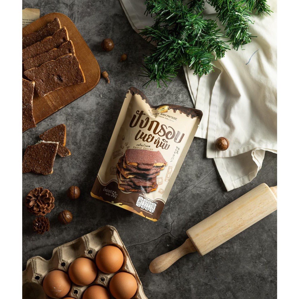 Crispy toast topped sticky butter Flavored Chocolate ราคา 28 บาท*ส่งฟรี