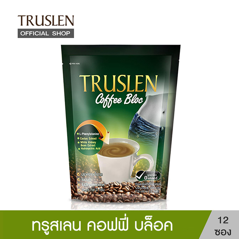 TRUSLEN COFFEE BLOC ทรูสเลน คอฟฟี่ บล็อค 12 ซอง