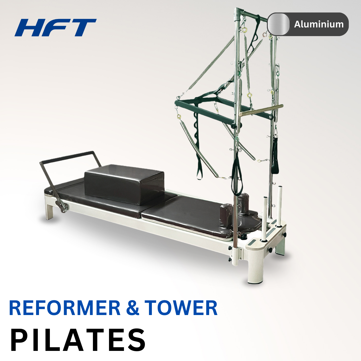 Hft Pilates Machine Pilates Reformer + Tower, Aluminum Material. Train Flexibility and Strength. Pilates Equipment - Homefittools ราคา 51,900 บาท*ส่งฟรี