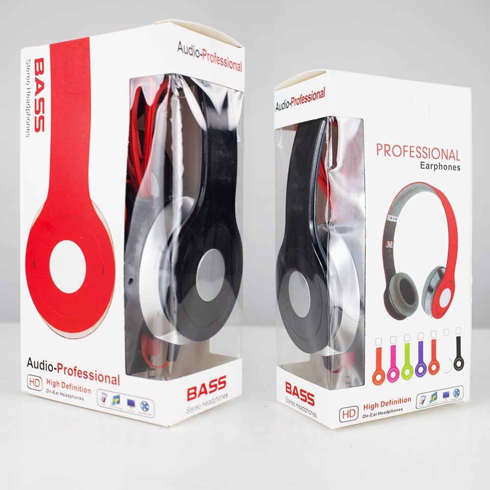 หูฟังครอบหัว รุ่น BASS SOLO แบบใช้สาย ไม่ใช่บลูทูธ หูฟังครอบหัว เฮดโฟน Audio - Professional Bass Stereo Headphones