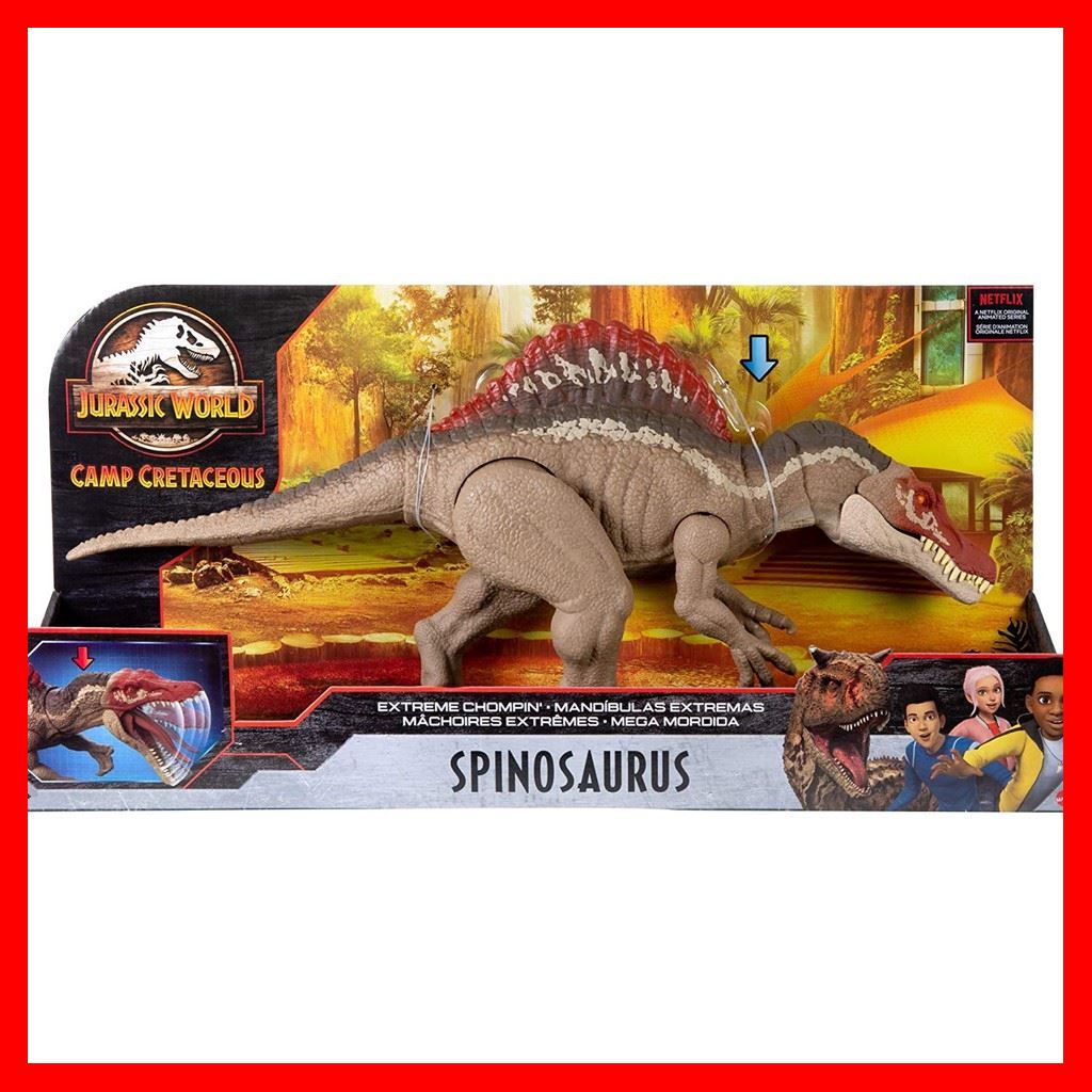 สินค้าขายดี!!! Jurassic World Extreme Chompin' Spinosaurus Dinosaur จูราสสิคเวิลด์ ของเล่นแอ็กชั่นฟิกเกอร์ไดโนเสาร์ สไปโนซอรัส รุ่น HCG #ของเล่น โมเดล ทะเล ของเล่น ของขวัญ ของสะสม รถ หุ่นยนต์ ตุ๊กตา สวนน้ำ สระน้ำ ฟิกเกอร์ Model ราคา 2,573 บาท*ส่งฟรี