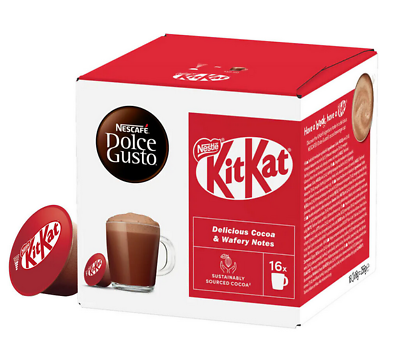 NESCAFE Dolce Gusto KitKat Hot Chocolate เนสกาแฟ ดอลเช่ คิทแคท กาแฟแคปซูล 16 capsules ราคา 399 บาท*ส่งฟรี
