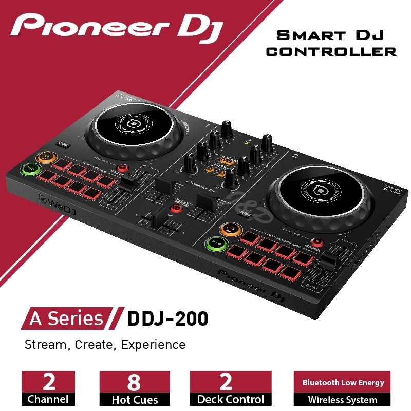 เครื่องเล่นดีเจPIONEER : DDJ-200 Smart DJ controller