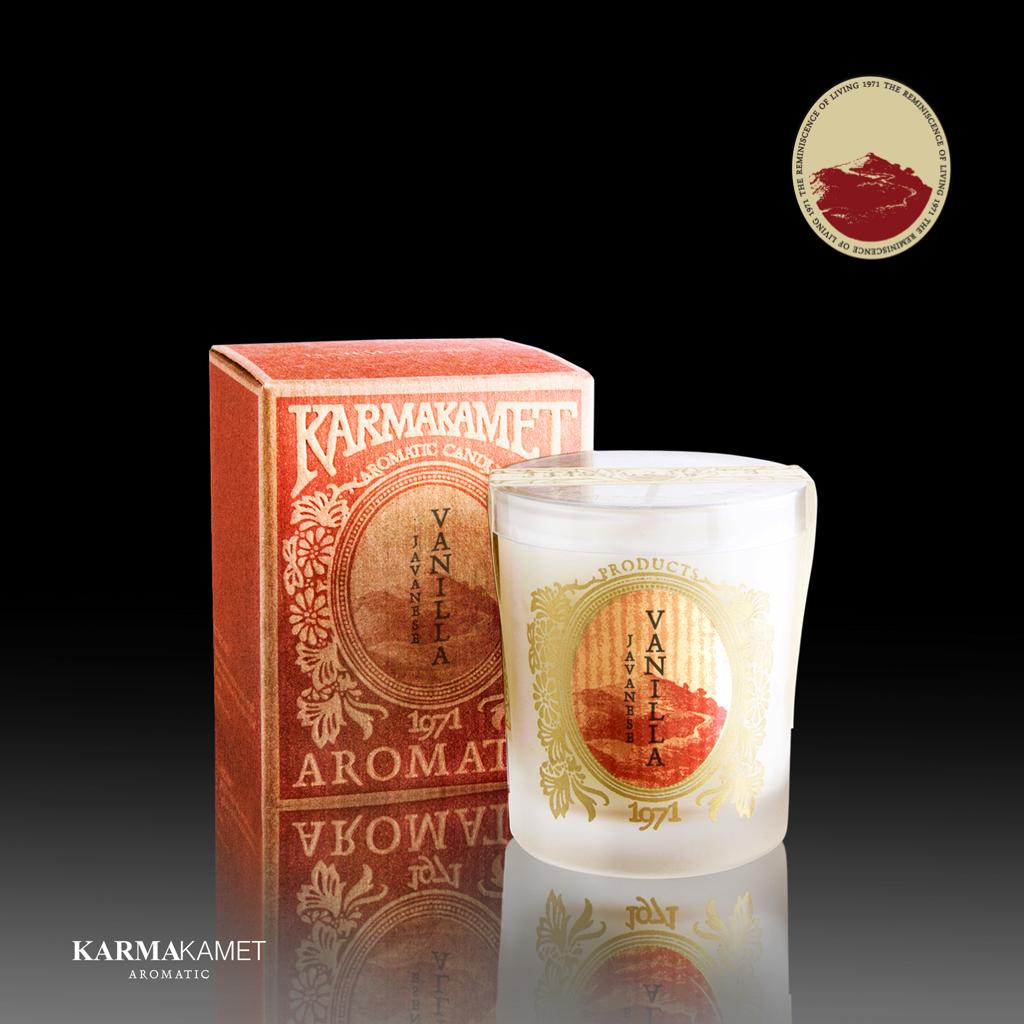 KARMAKAMET Aromatic Petite Glass Candle / Single คามาคาเมต เทียนหอมขนาดเล็ก เทียนหอม เทียน